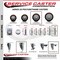 Service Caster 4 Inch Maroon Polyurethane Swivel 34 Inch Threaded Stem Caster Set with Total Lock Brake SCC-TSTTL20S414-PPUB-MRN-34212-4 - alternate 4